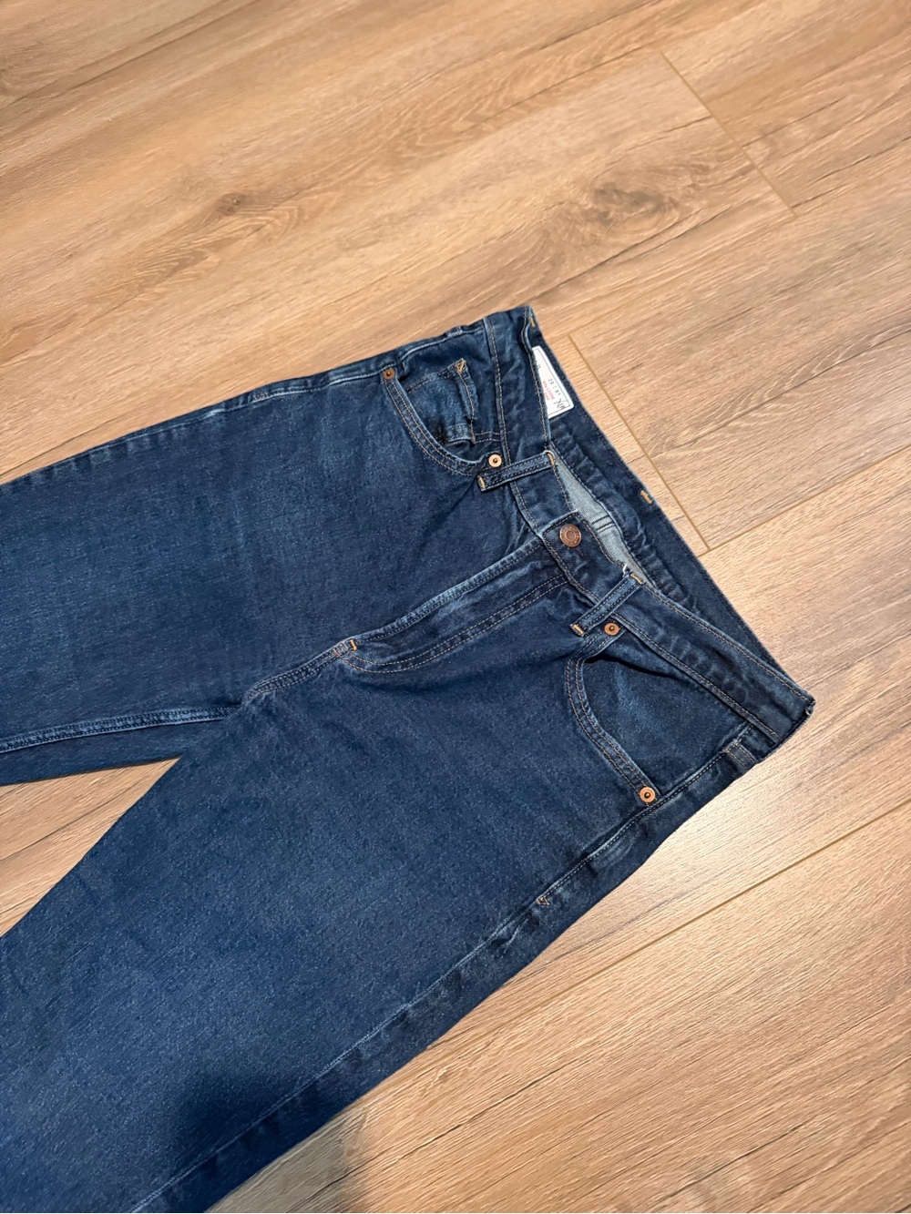 GAP ‘90s Loose High Rise Jeans DenimDark Wash Blue Indigo Women’s SZ 8 - Picture 4 of 11